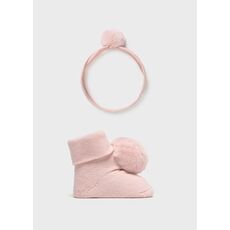 Mayoral Σετ καλτσάκια και κορδέλα ροζ 9922-054