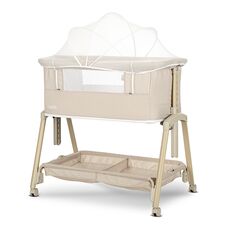 Lorelli Λίκνο LAYLA 2in1 με πτυσσομενο πλευρικο τοιχωμα Beige