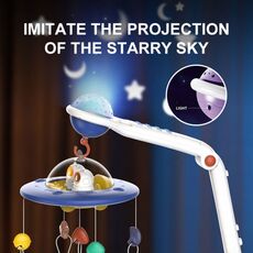 Μουσικό Κρεβατιού Με Προβολέα Spaceship 860-120