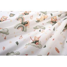 Crib Sheets Cloud Gray Baby Star