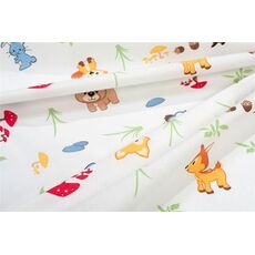 ΠΑΝΑ ΦΑΝΕΛΑ bebe Forest Animals  80X80  100% COTTON