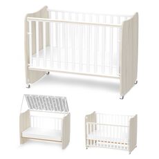 Lorelli Κρεβάτι STARS White+Light oak  60x120