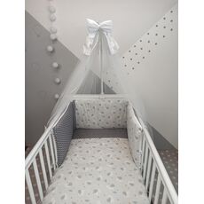 Σετ Κούνιας 3τμχ Luna Grey