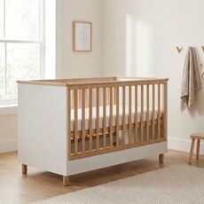 Casababy Lumi White Βρεφικό Κρεβάτι Μετατρεπόμενο Σε Προεφηβικό