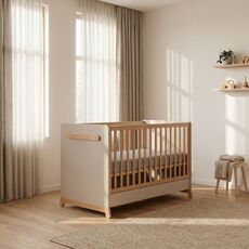Casababy Palmer Εκρού Βρεφικό Κρεβάτι Μετατρεπόμενο Σε Προεφηβικό