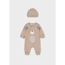Mayoral Σετ 2 τμχ Φορμάκι με Σκουφάκι Beige 2659-095
