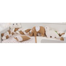 Πάντα Πλεξούδα bebe Τρίχρωμη 25 Μήκος 220 cm White-Golden Beige 65/35
