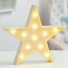 Φωτιστικό Led Κίτρινο Αστεράκι