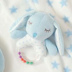 Υφασμάτινη Κουδουνίστρα Σιέλ Κουνελάκι