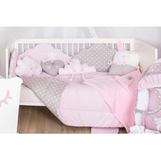 Baby Gift Set for Double-Sided Crib 3 pcs. Cloud Pink Baby Star