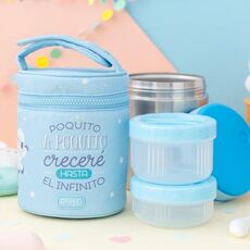 Θερμός Φαγητού με 2 Ταπεράκια Αstronaut 1L