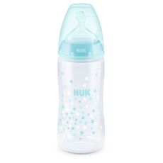NUK First Choice Plus Μπιμπερό Σιλικόνης (PP) 300ml Blue Stars