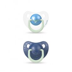 Rev. Silicone Pacifier NIGHT SUAVINEX BLUE 0/6M 2TEM (New)