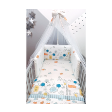 Cot Set 3 pcs. Happy Animals Ciel Baby Star