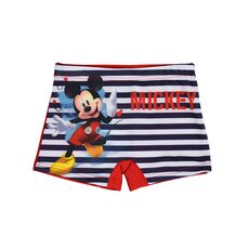 Disney Mickey boxer shorts with red stripes