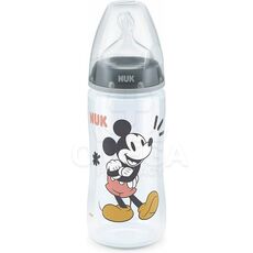 Nuk First Choice+ Disney Mickey Μπιμπερό Θηλή Σιλικόνης 6-18m Μ2 300 ml