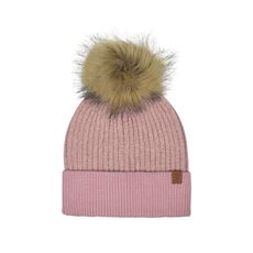 Children's cap with lapel pink