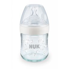 NUK Nature Sense Μπιμπερό Λευκό Γυάλινο 120ml