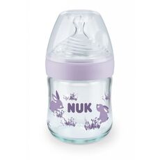NUK Nature Sense Μπιμπερό Ροζ Γυάλινο 120ml