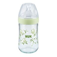 NUK Nature Sense Μπιμπερό Ροζ Γυάλινο 240ml