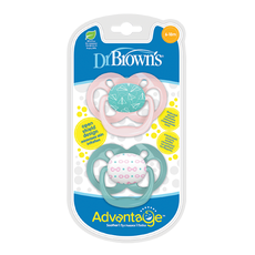 Πιπίλες σιλικόνης Dr. Brown’s™ Advantage 6-18 μηνών  ροζ 2τμχ