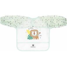 Αδιάβροχη Σαλιάρα Πλαστική Savanna Mint με Τσέπη & Μανίκια για 4 m+