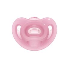 NUK Sensitive Silicone Pacifier pink 0-6 months