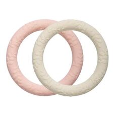 A little lovely company Δαχτύλιος οδοντοφυίας Classic Strawberry Cream Σετ 2 τμχ