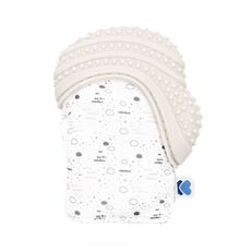 Kikka Boo Γάντι οδοντοφυΐας Μασητικό Σιλικόνης Silicone Beige