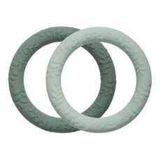 A little lovely company Δαχτύλιος οδοντοφυίας Leaves Sage Σετ 2 τμχ