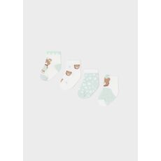 Mayoral Pack 4 καλτσάκια από οργανικό βαμβάκι mint 9592-051