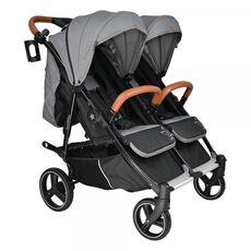 Καρότσι Διδύμων Double Trouble Grey Bebe Stars  7901-186