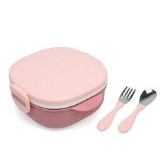 Δοχείο Φαγητού με Ανοξείδωτο ταψάκι Ροζ 450ml.