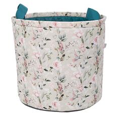 Brushed Flowers Toy Storage Bag.