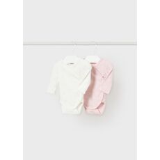 Mayoral Σετ 2 κορμάκια βαμβάκι BCI Νεογέννητο κορίτσι 2733-017