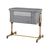 Bedside crib Amaris Light Grey