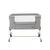 Bedside crib Amaris Light Grey