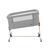 Bedside crib Amaris Light Grey