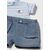 Blue boy striped dungarees set