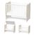Lorelli Κρεβάτι STARS White+Light oak  60x120