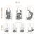 Μάρσιπος Carry & Go Grey  Bebe Stars  grey  222-186 Μάρσιπος Carry & Go Grey  Bebe Stars  grey  222-186