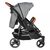 Καρότσι Διδύμων Double Trouble Grey Bebe Stars  7901-186 Καρότσι Διδύμων Double Trouble Grey Bebe Stars  7901-186