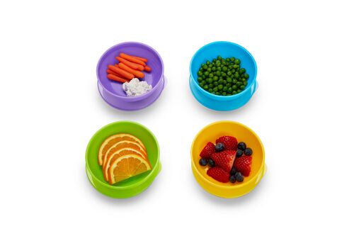 Munchkin Μπολ Μεταφοράς 4τμχ & Κουταλάκια Σιλικόνης 2τμχ Love A Bowls