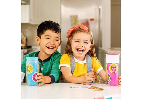 MUNCHKIN Κύπελο Miracle 360° Insulated Sticker Cup Pink 266ml