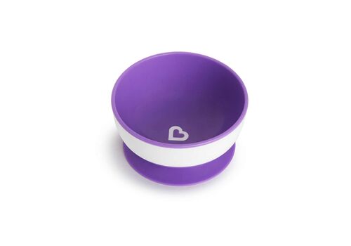 Munchkin Stay Put Bowl Πολύχρωμα Μπωλ Φαγητού Με Βεντούζα Στήριξης 6+ Μηνών 3 Τεμάχια