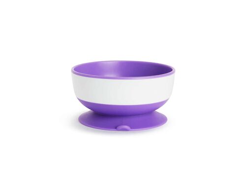 Munchkin Stay Put Bowl Πολύχρωμα Μπωλ Φαγητού Με Βεντούζα Στήριξης 6+ Μηνών 3 Τεμάχια
