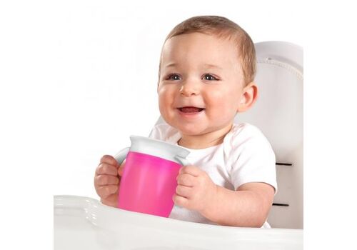 Munchkin Εκπαιδευτικό Ποτήρι Miracle 360° Ροζ