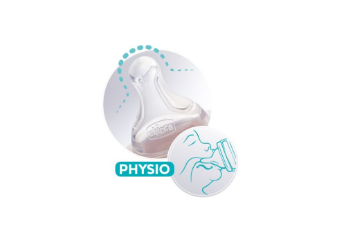 Chicco Θηλή Σιλικόνης 2m+  - Μέτρια Ροή (2τμχ)