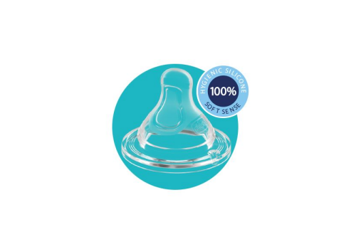 Chicco Θηλή Σιλικόνης  - Γρήγορη Ροή 4m+ (2τμχ).