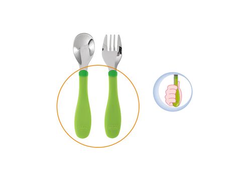 Σετ Πιρούνι-Κουτάλι 18μ+ Chicco Ροζ